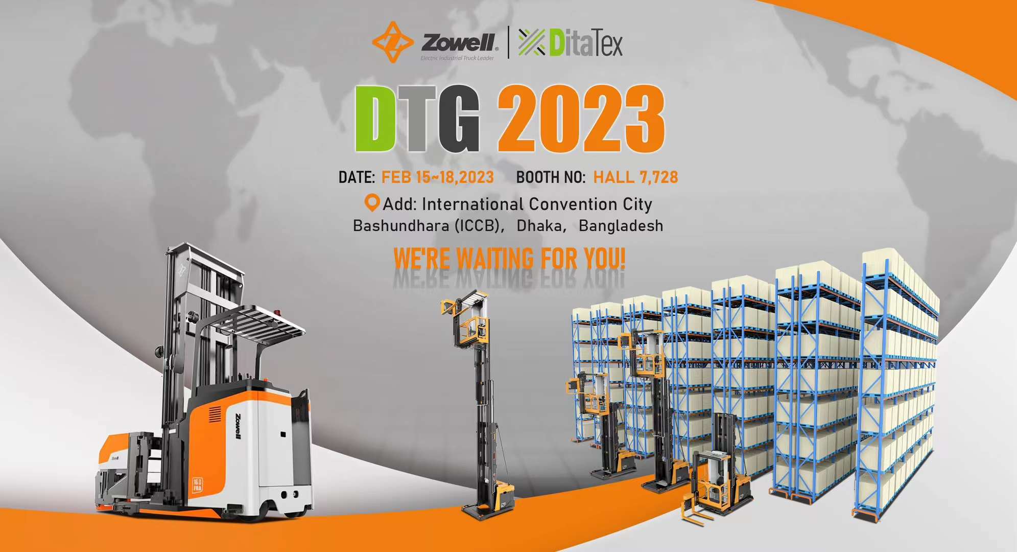 Pameran DTG 2023: Zowell dan DitaTex di International Convention City Bashundhara (ICCB) di Bangladesh